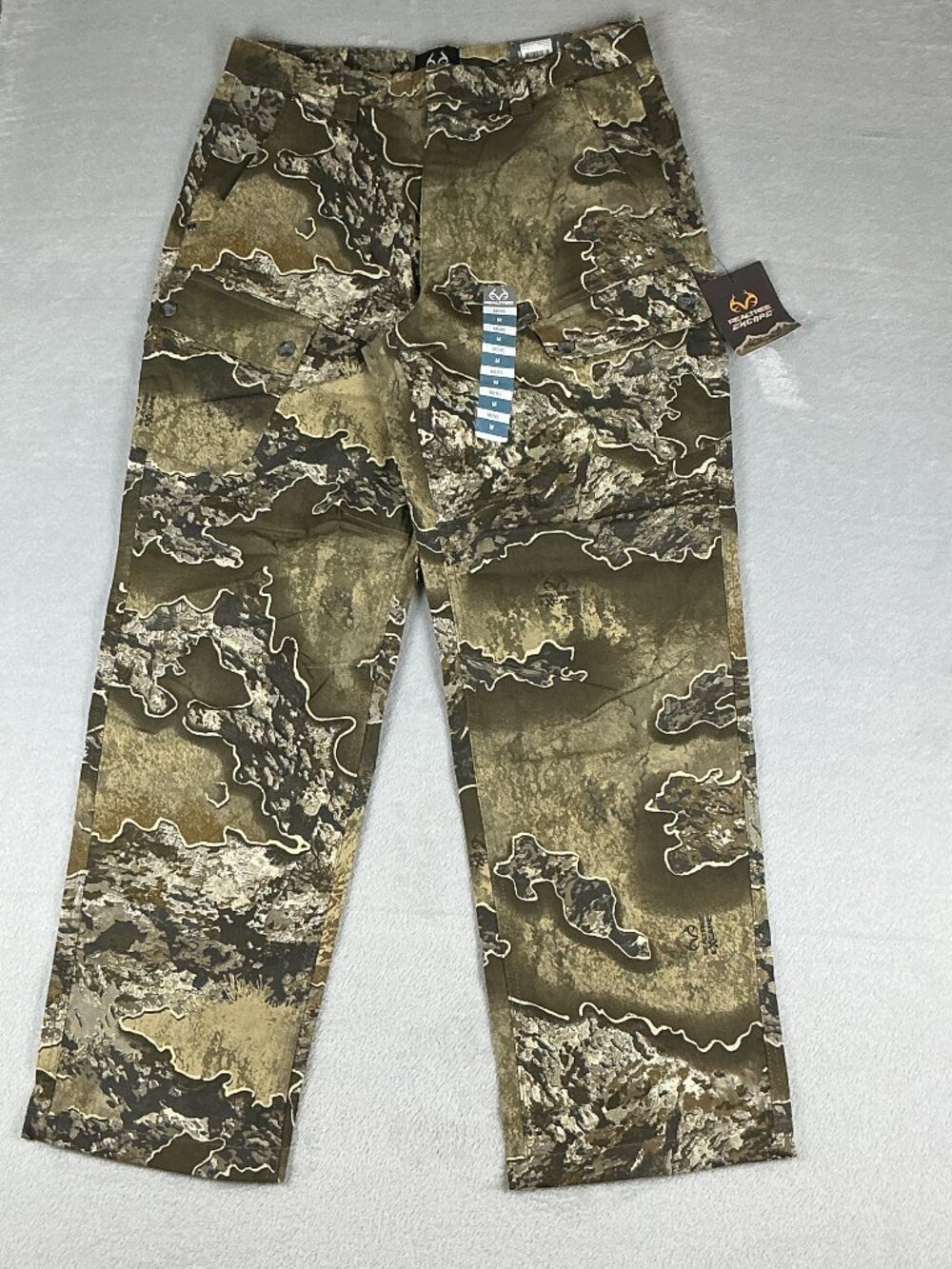 NWT Realtree Camouflage Men's 6-Pockets Hunting Cargo Pants Size M (38-40)